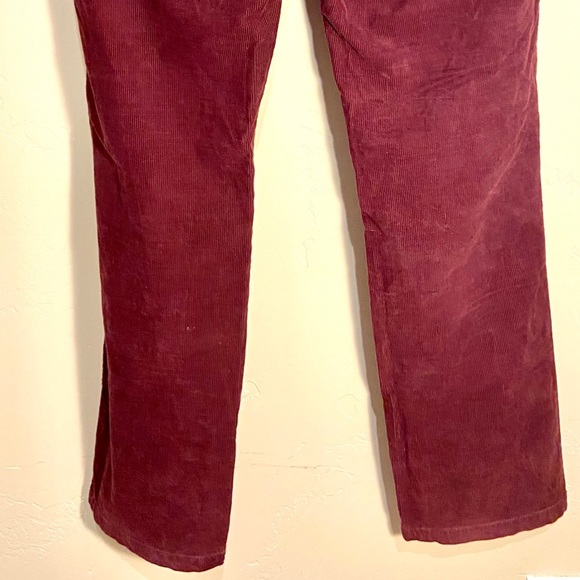 JCrew Matchstick Maroon Corduroy Pants 30S - Picture 4 of 5